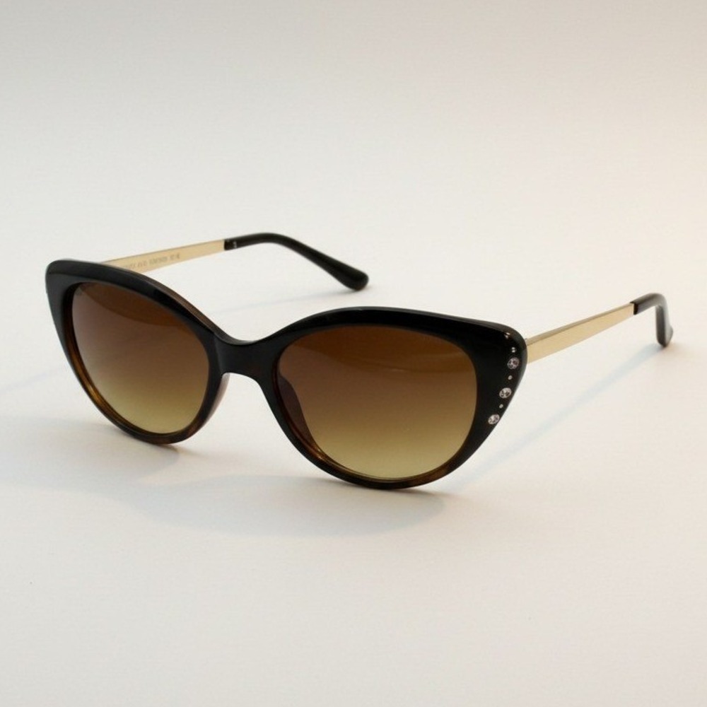 Nicole‎ Miller Sunglasses – Brown Tortoise & Gold – NWT